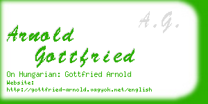 arnold gottfried business card